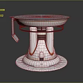 Smart Machine With Circular Top White Body And Yellow Accents Stable Base